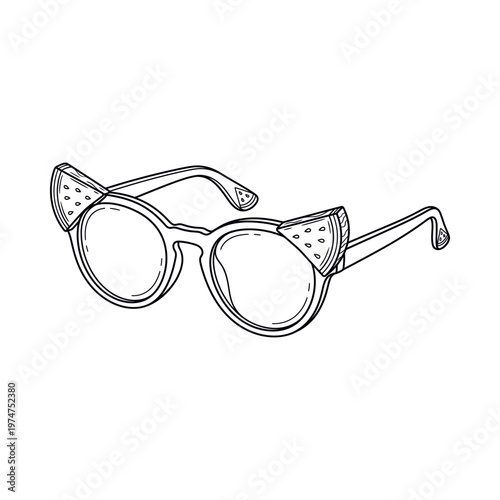 Cat Ears Glasses Fashion Accessory.