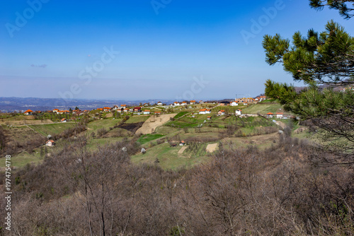 Wallpaper Mural Dramatic mountain landscape of Bosnia and Herzegovina during the seasonal transition Torontodigital.ca