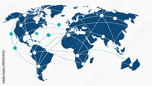 Detailed 3d illustration of a global world map and globe showing earth continents like Europe, Asia, America, and Australia for international travel, business, and geography atlas design