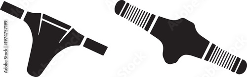 Technical Orthopedic Knee and Elbow Support Brace Vector Illustration for Medical Healthcare Us