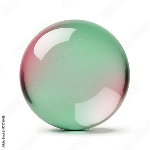 Shiny green bubble background