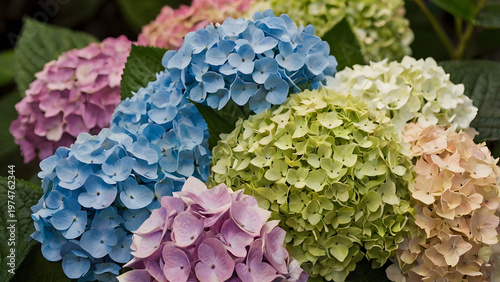 blue hydrangea flower