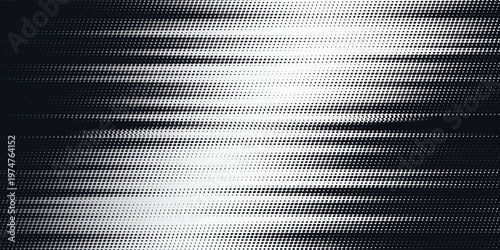 Dynamic sports abstract background with black halftone speed lines on white. Energetic vector design perfect for racing, fitness branding, athletic posters, and fast-motion digital wallpapers.