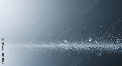 An abstract blue liquid texture featuring fresh white bubbles and frozen ice patterns reminiscent of a cold winter sea splash