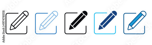 Edit Communication Icon Set Multiple Style Of