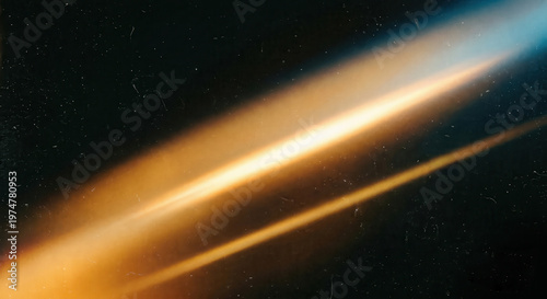 Abstract light leak film effect with scratches on black background, vintage texture overlay