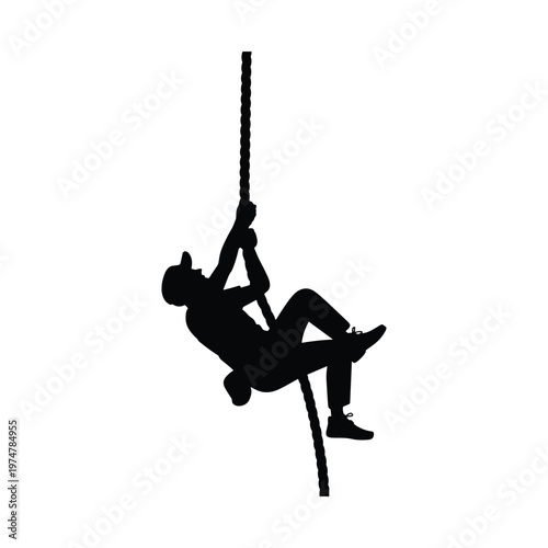 Black and white of a bird perched on a branch minimalist