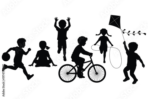 Black and white of people cycling and exercising exercise