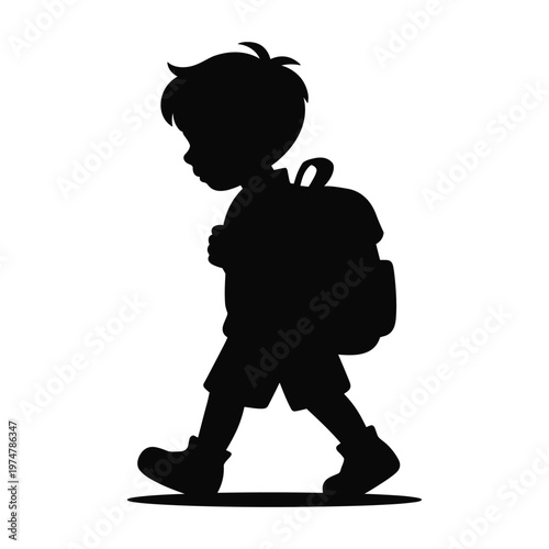 Black silhouette of a person in a contemplative pose