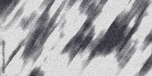 Abstract monochrome diagonal streaks with granular texture and blurred motion effect creating a dynamic and energetic visual background