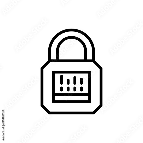 Traffic Encryption Line Icon