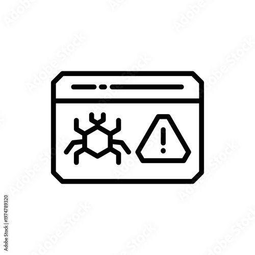 Web Crawler Line Icon
