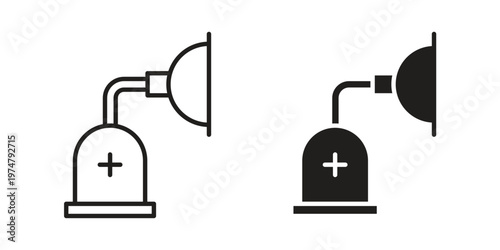 Anesthesia icon for graphic and web design. EPS10