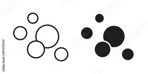 Bubble icon for graphic and web design. EPS10