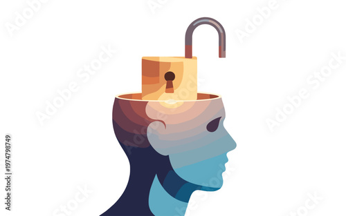 Unlocking the Power of the Mind: A Conceptual Illustration.