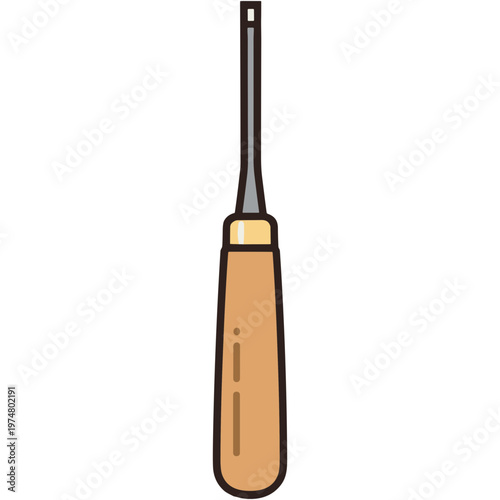 An illustration depicts a hammer with a wooden handle and metal head.