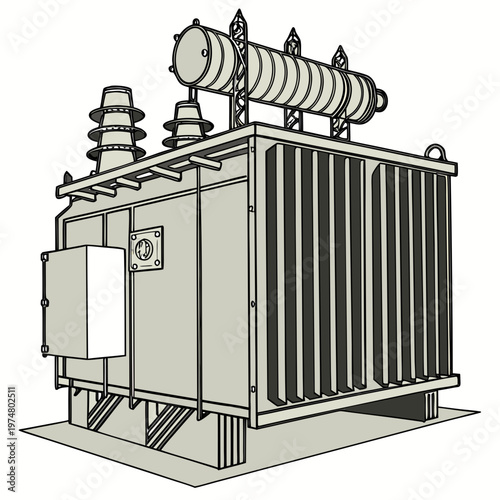 Large industrial transformer equipment machinery electrical
