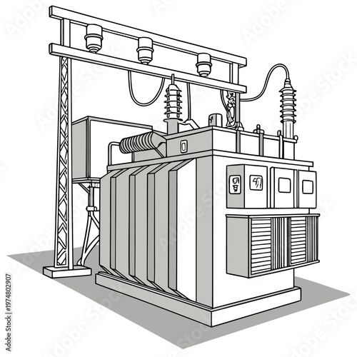 Industrial electrical transformer equipment power