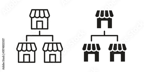 Franchise icon for graphic and web design. EPS10