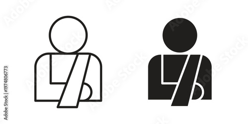 Injuries icon for graphic and web design. EPS10