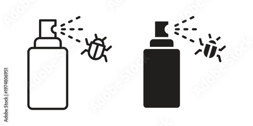 Insecticide icon for graphic and web design. EPS10