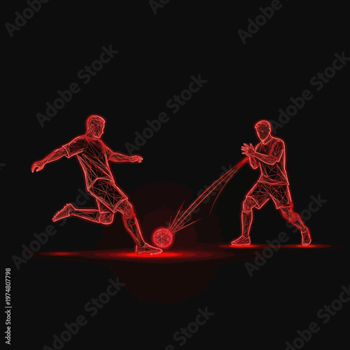 Two men playing tug of war.