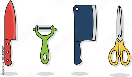 Four seasons tree cycle illustration with spring summer autumn and winter