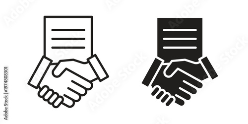 legal Agreement icon for graphic and web design. EPS10