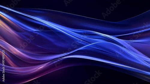 Digital technology purple wave curve abstract  background