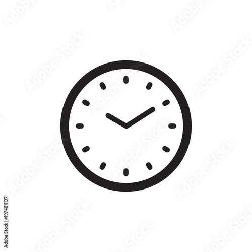 Fast website loading time clock solid glyph icon
