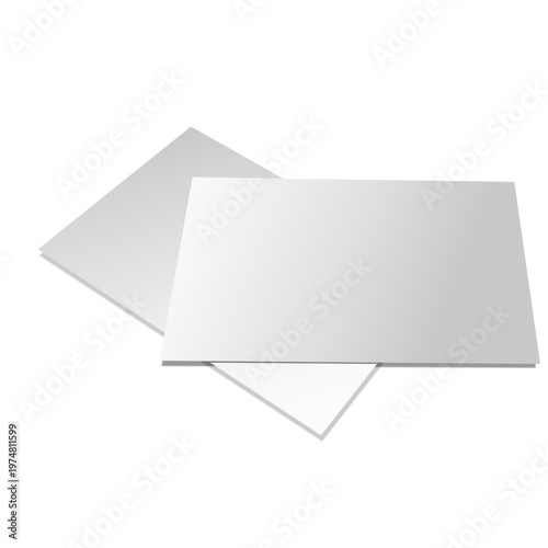Blank brochure paper