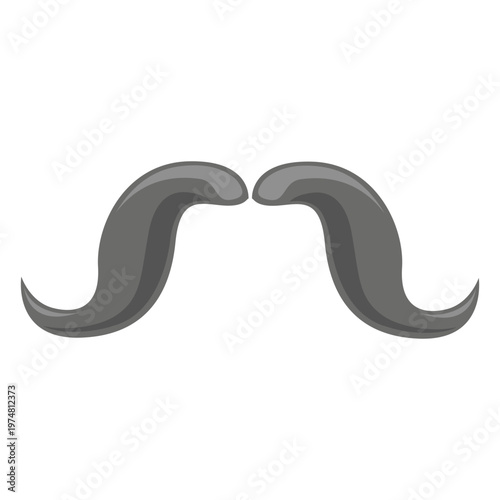 Grey hipster mustache 4