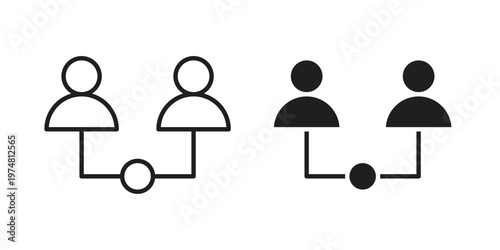 Partner icon for graphic and web design. EPS10