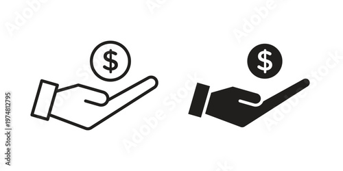 Pay icon for graphic and web design. EPS10