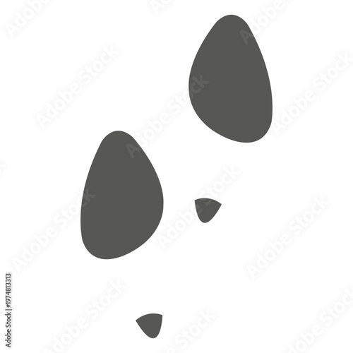 Ladies heel footprint icon