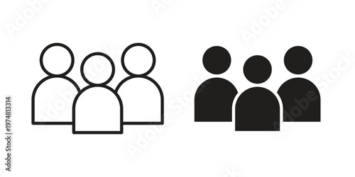 people icon for graphic and web design. EPS10
