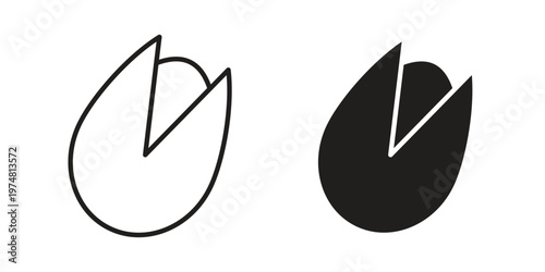 Pistachio icon for graphic and web design. EPS10