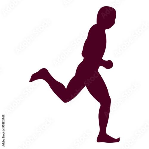 Man running sequence