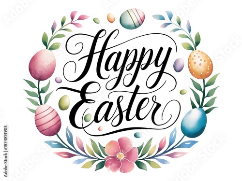Happy Easter for a sophisticated and artistic design