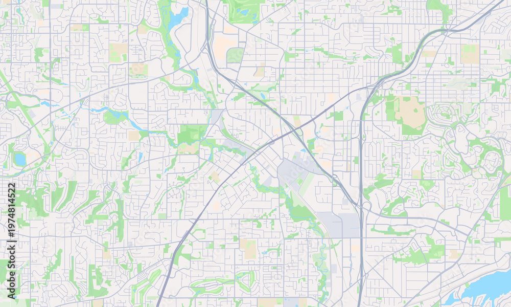 Naklejka premium Tigard Oregon map