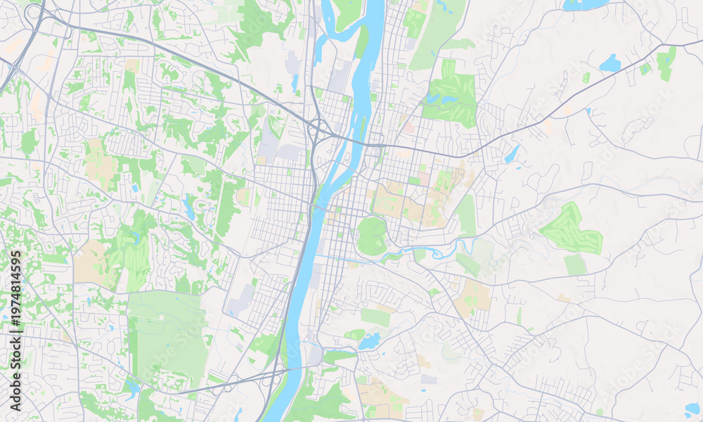 Fototapeta premium Troy New York map