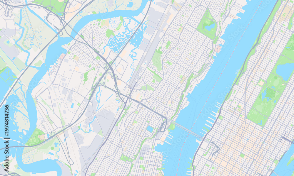 Fototapeta premium Union City New Jersey map