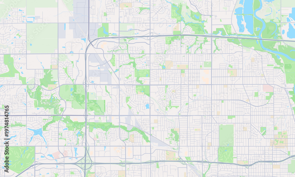 Fototapeta premium Urbandale Iowa map