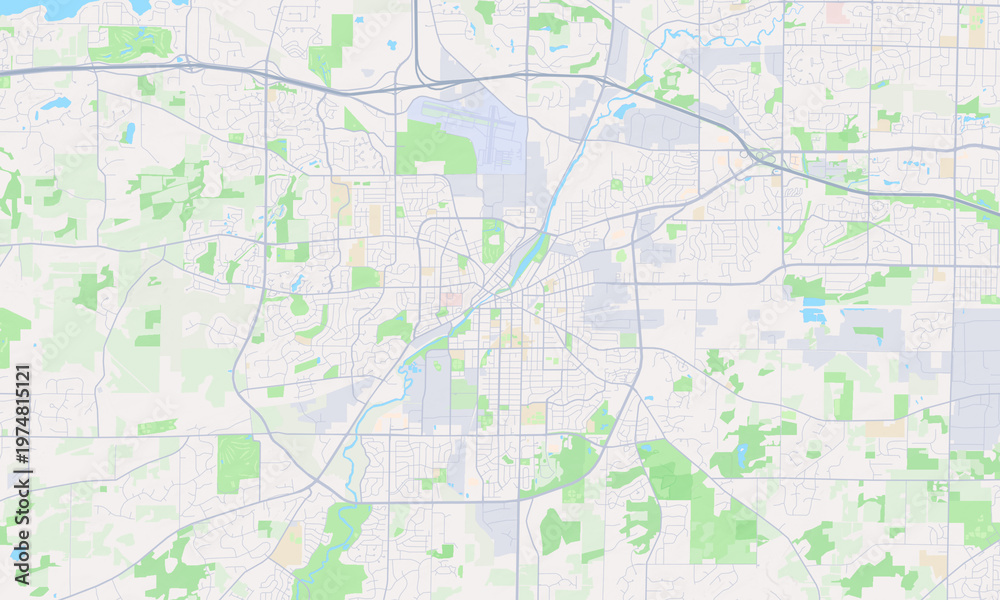 Fototapeta premium Waukesha Wisconsin map