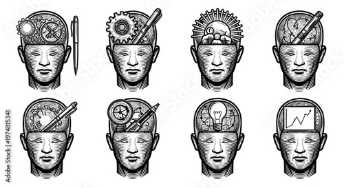 Creative thinking and problem solving concepts