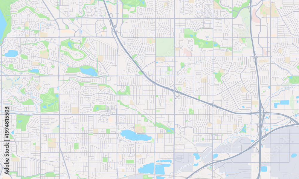 Obraz premium Westminster Colorado map