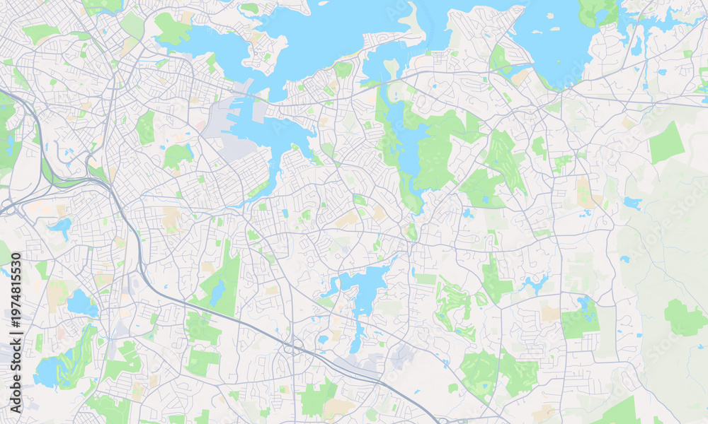 Fototapeta premium Weymouth Massachusetts map