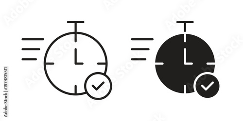 Quick approval icon for graphic and web design. EPS10