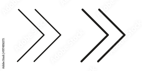 Right arrow icon for graphic and web design. EPS10