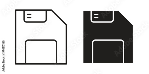 Save file icon for graphic and web design. EPS10